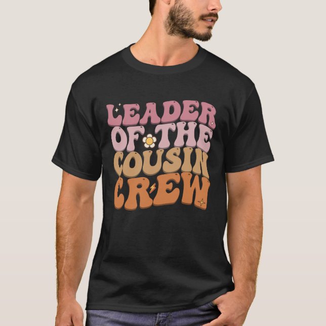 T-shirt Leader De L'Équipage Cousin Super Retro (Devant)