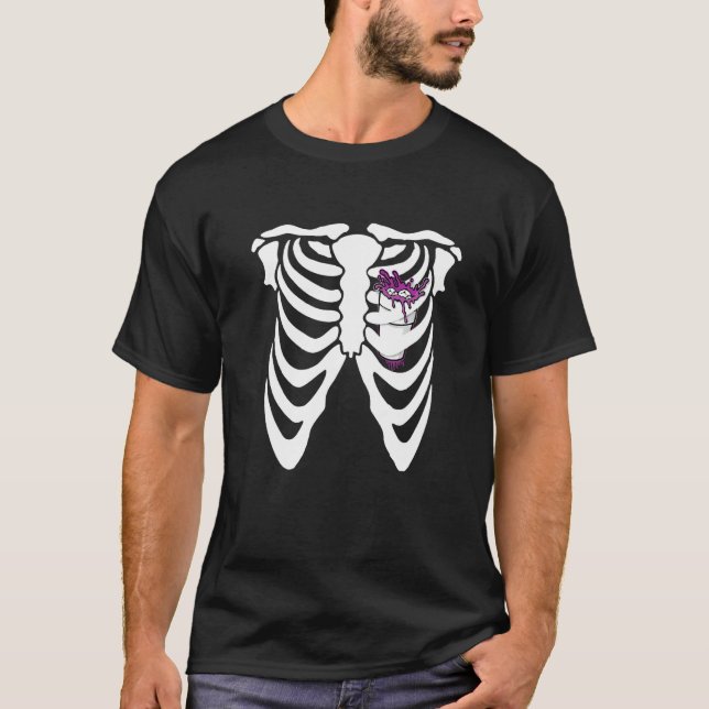 T-shirt Lean Purple Drank Dirty Double cup Lean Line Bones (Devant)