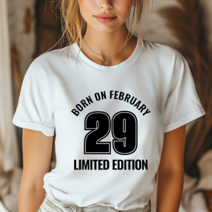 T-shirt Leap Day Né Le Février 29 Leap Année Anniversaire