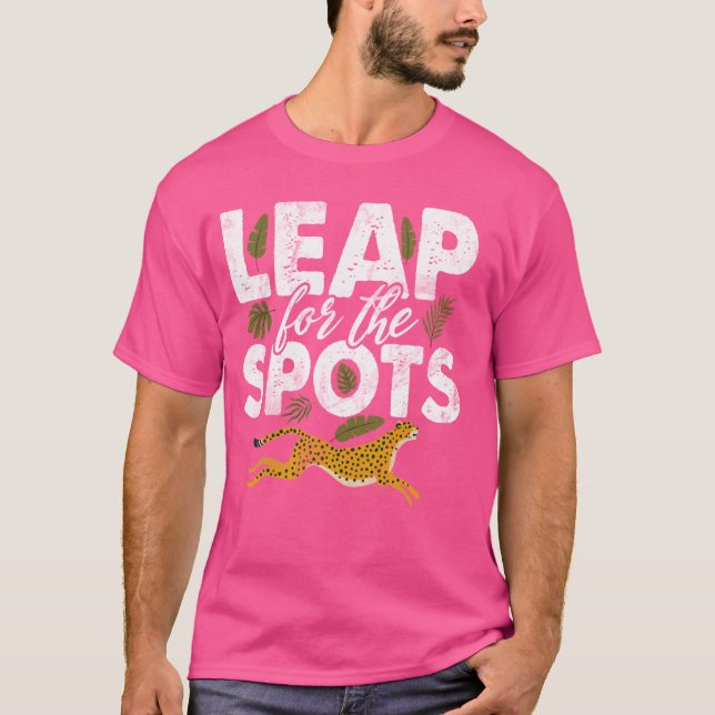 T-shirt Leap for the Spots Leopard (Devant)