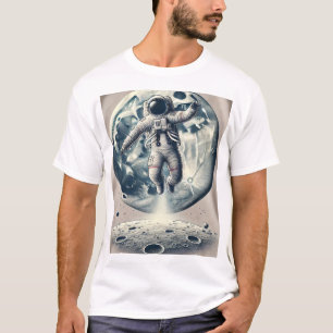 T-shirt : "Leap lunaire : Tee astronaute à la Gravité"
