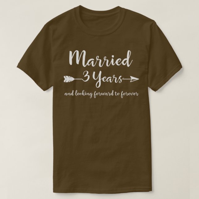 T-shirt Leather 3e anniversaire Mariage Cadeaux pour lui (Design devant)