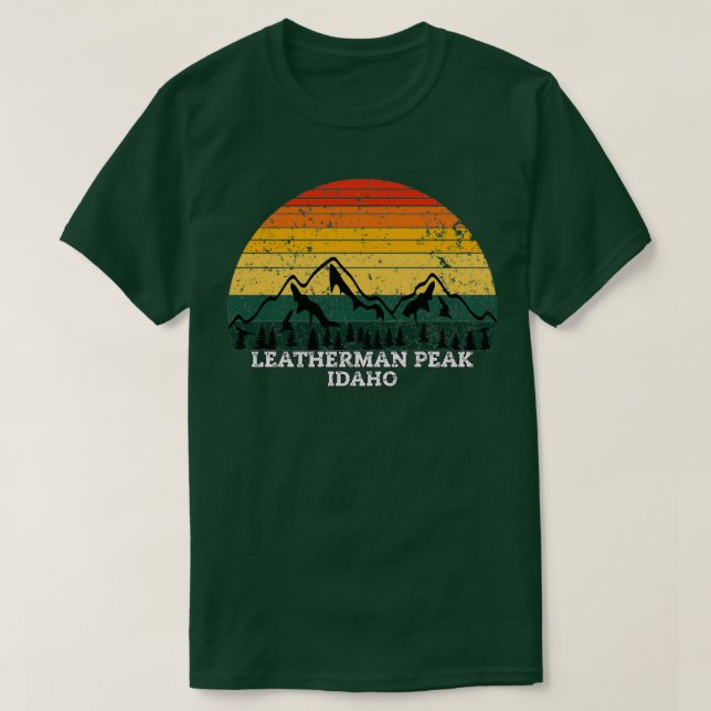 T-shirt Leatherman Peak Idaho (Design devant)
