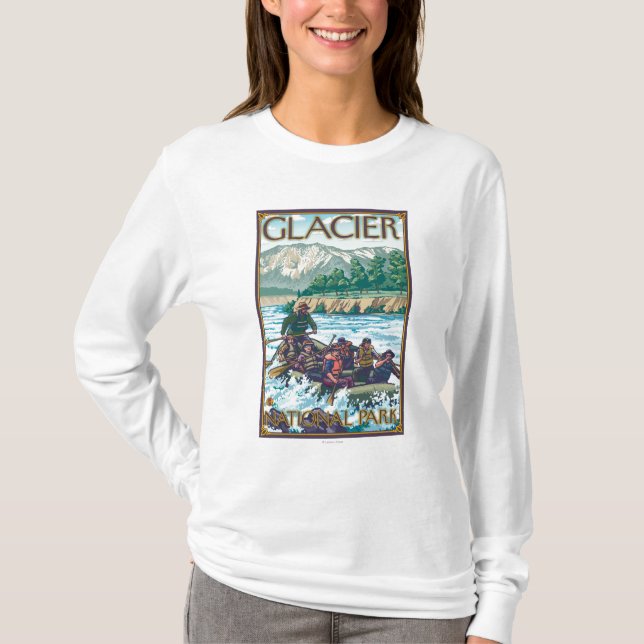 T-shirt L'eau blanche transportant par radeau - parc (Devant)