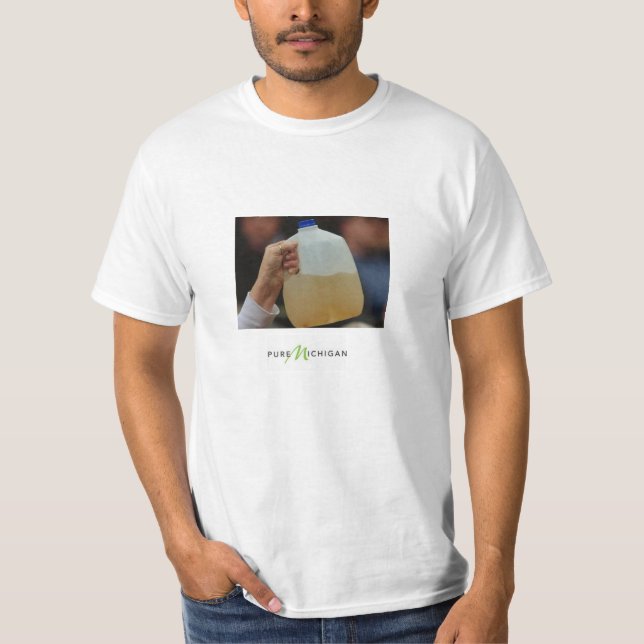T-shirt L'eau de silex (Michigan pur) (Devant)