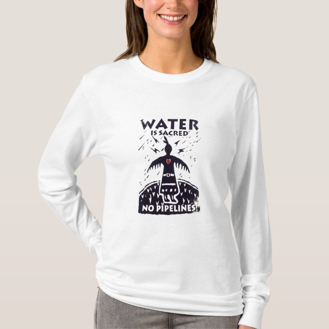 T-shirt L'eau est pièce en t sacrée (Devant)