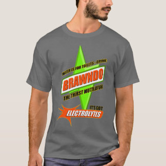 T-shirt L'eau est pour Toilettes Boire Brawndo