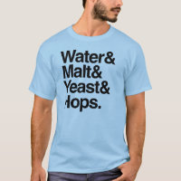 L'eau et malt et levure et houblon
