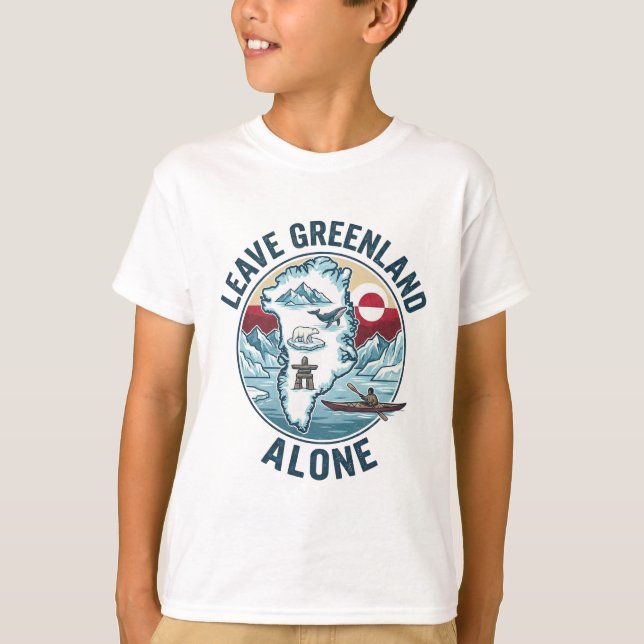 T-shirt Leave Greenland Alone (Devant)