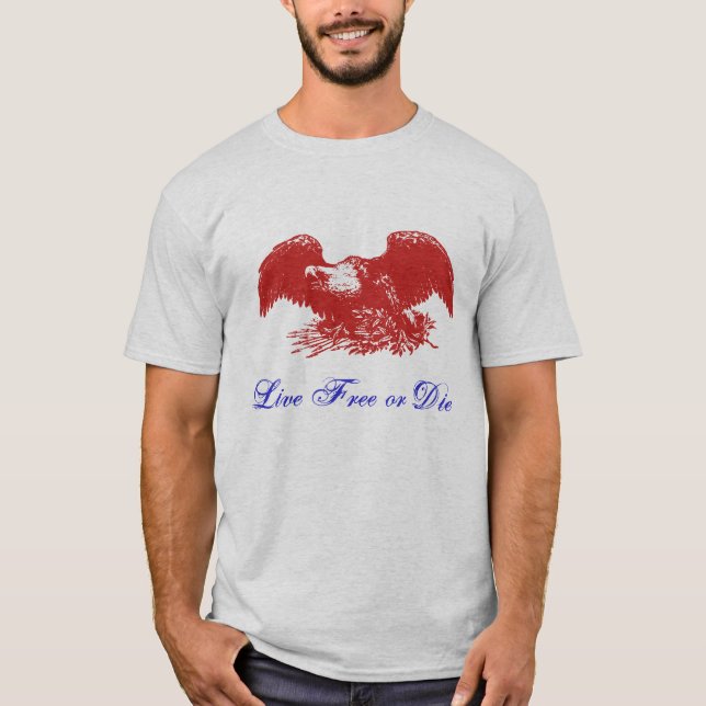 T-Shirt 'Lebe frei oder stirb' (Vorderseite)