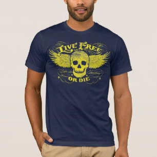 T-Shirt 'Lebe frei oder stirb'