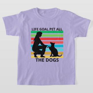T-Shirt Lebensziel Alle Hunde Streicheln