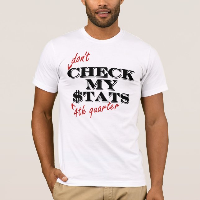 T-shirt LeBron James - VÉRIFIEZ MA stat (Devant)