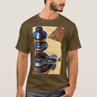 T-SHIRT L'ÉCHECS EST LA VIE EN MINIATURE