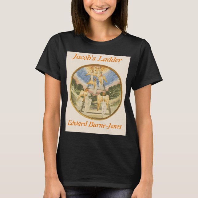 T-shirt L'échelle personnalisée T d'Edward Burne-Jones Jac (Devant)