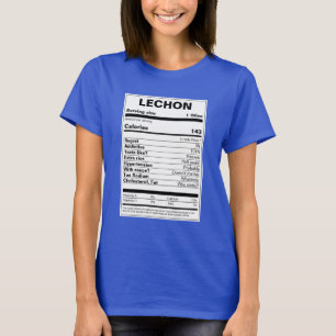 T-shirt Lechon Nutrition Facts