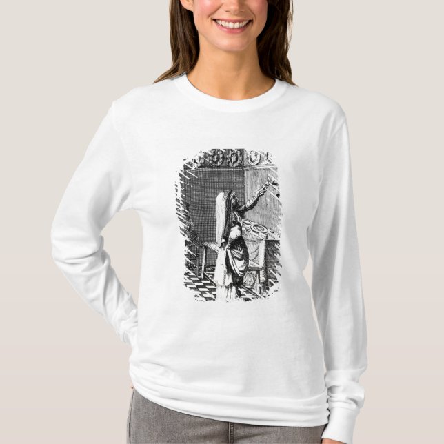 T-shirt L'éclairage des bougies de sabbat (Devant)