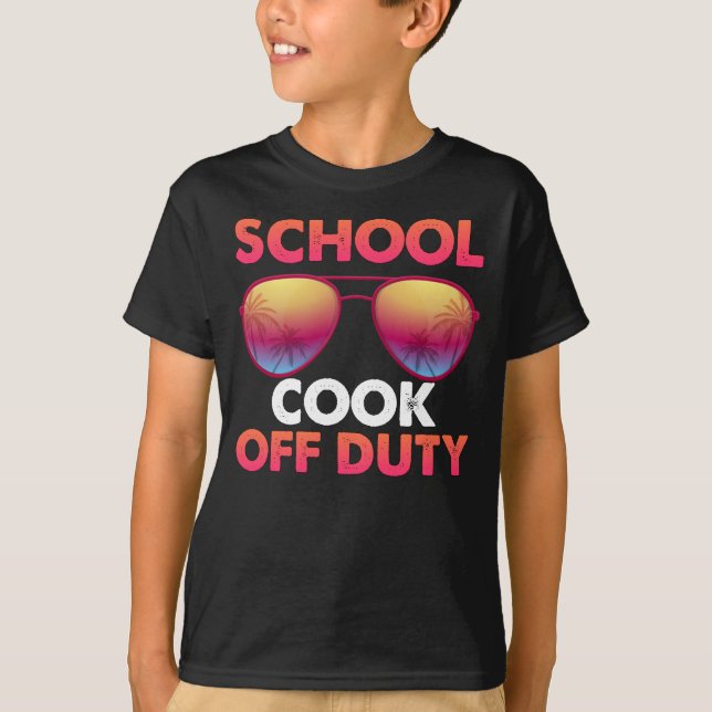 T-shirt L'École Cuisine Hors Service Joyeux Jour Dernier D (Devant)