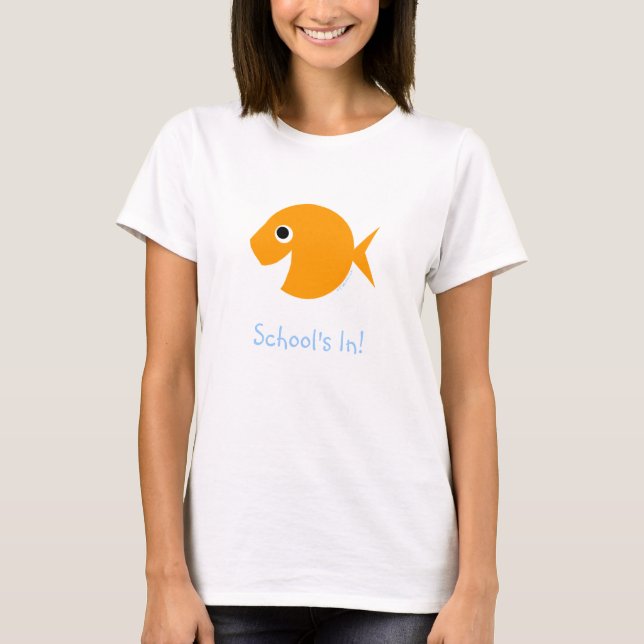 T-shirt L'école dans l'école primaire mignonne enseignant  (Devant)