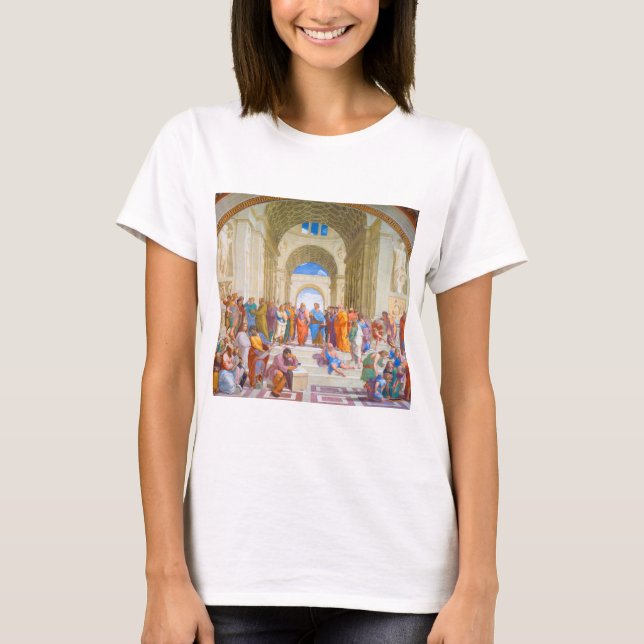 T-shirt L'école d'Athènes, Raphael (Devant)