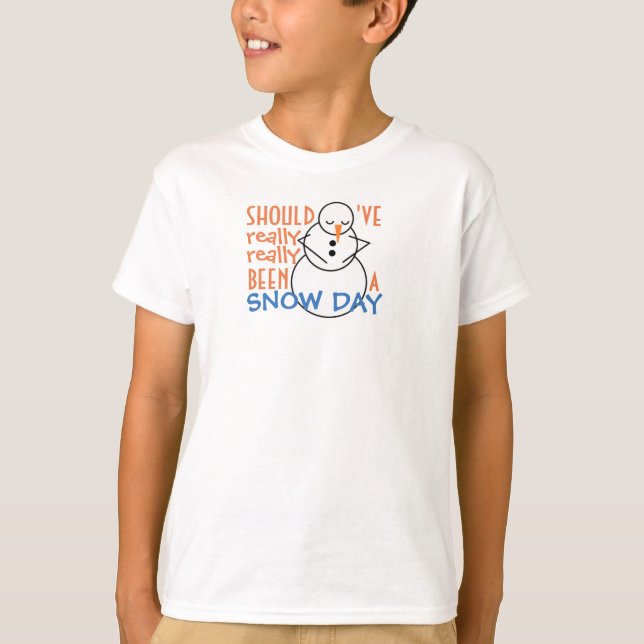T-shirt L'école d'hiver étudiante "aurait dû être un jour  (Devant)