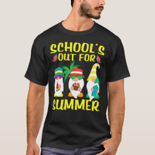 T-shirt L'école est dehors pour les filles d'été Dernier j