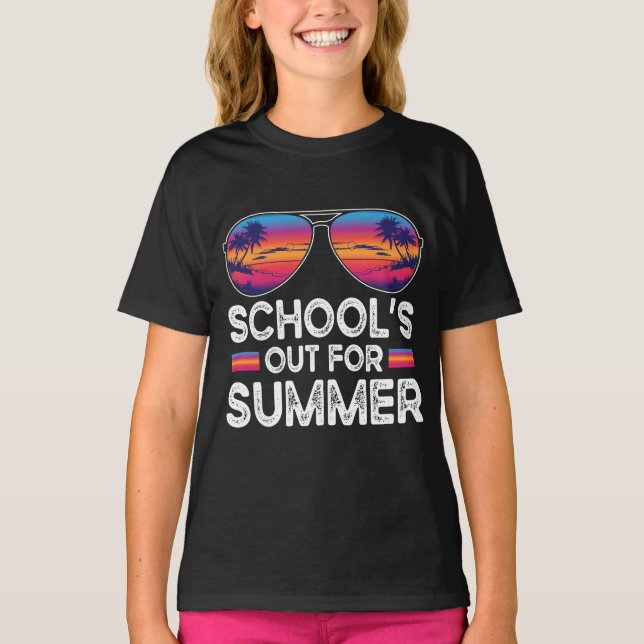 T-shirt L'école est dehors pour l'été (Devant)