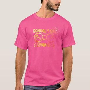 T-shirt L'école est dehors pour l'été Tie Dye Glasses Ense