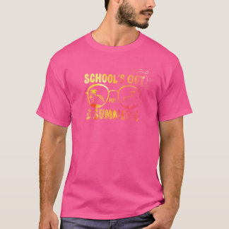 T-shirt L'école est dehors pour l'été Tie Dye Glasses Ense