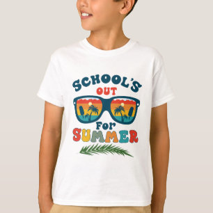 T-shirt L'école est dehors pour l'été Vintage jour de l'éc