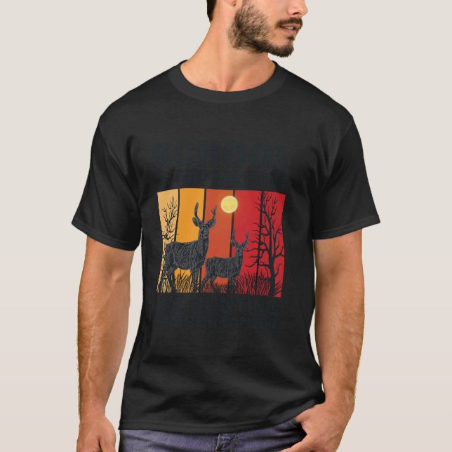 T-shirt L'École Est Importante Mais La Chasse Est Importan (Devant)