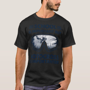 T-shirt L'École Est Importante, Mais La Motocross Est Impo