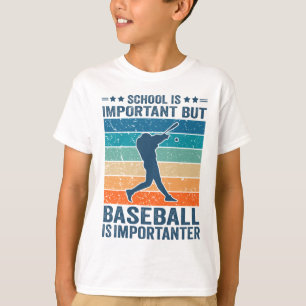 T-shirt L'École Est Importante Mais Le Baseball Est Import