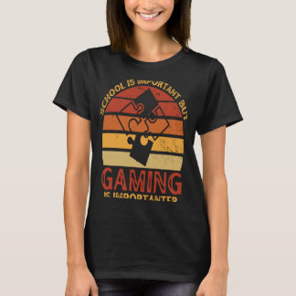 T-shirt L'École Est Importante, Mais Le Jeu Est Important 