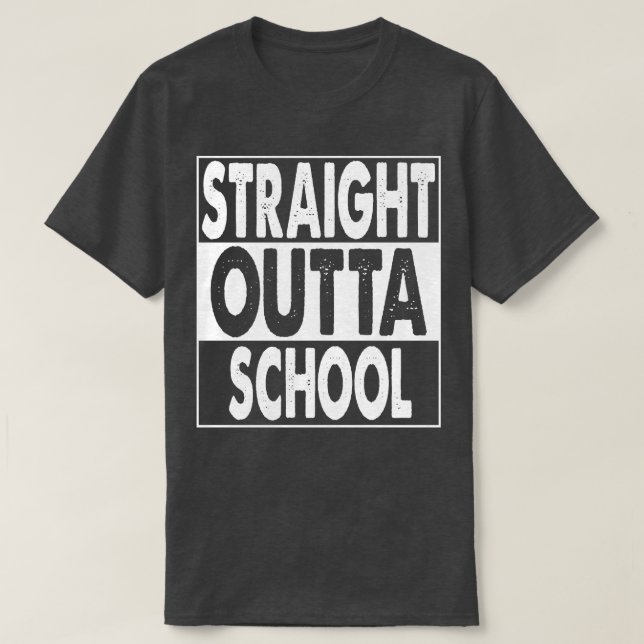 T-shirt L'école Stright Outta (Design devant)