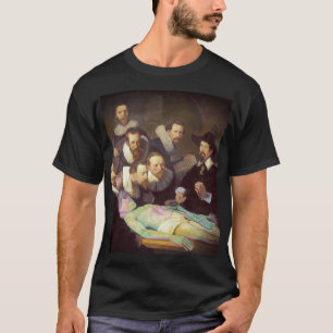 T-shirt Leçon d'anatomie Peinture moderne avec des hommes 