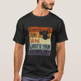 T-shirt Leçons de tambour Boite de tambour de tambour de t