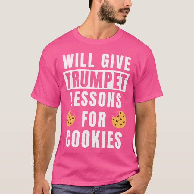 T-shirt Leçons De Trompette Enseignant Pour Les Cookies Tr (Devant)