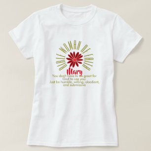 T-shirt Leçons pour les femmes de la Bible de la Foi Mari