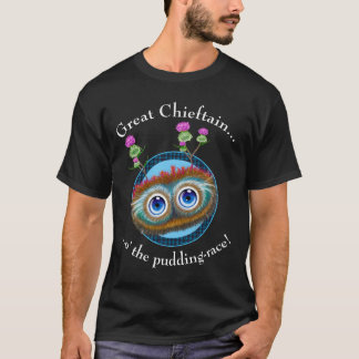 T-shirt L'écossais hulule Toots Haggis. Grand chef