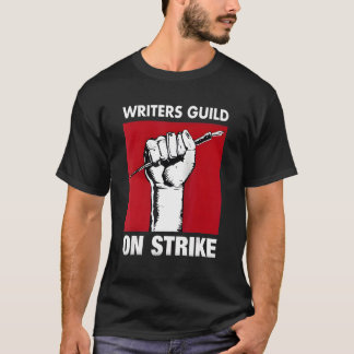 T-shirt L'Écrivain Guild Of America En Grève Anti AI Chatb