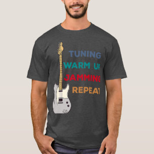 T-shirt Lecteur de guitare électrique Instrument de musiqu