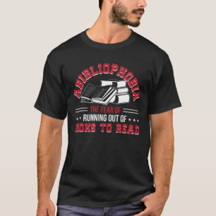 T-shirt Lecteur de livre épuisé par crainte