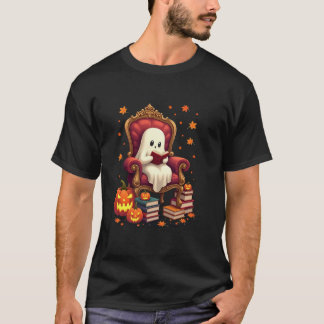 T-shirt Lecteur de livre fantôme Lecture livre Lover ensei