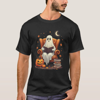 T-shirt Lecteur de livre fantôme Lecture livre Lover ensei