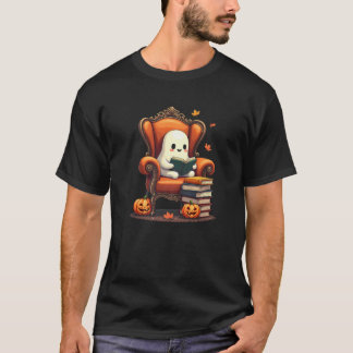 T-shirt Lecteur de livre fantôme Lecture livre Lover ensei