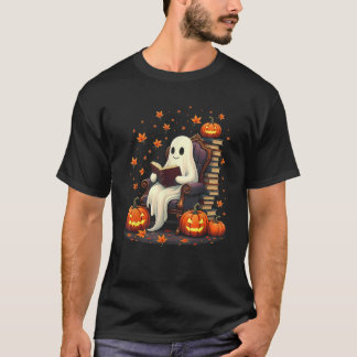 T-shirt Lecteur de livre fantôme Lecture livre Lover ensei