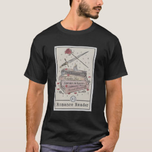 T-shirt Lecteur de roce foncé Carte Tarot Lecteur Smut Lec