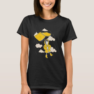 T-shirt Lecteur Mauvais Météo pour parapluie de livre