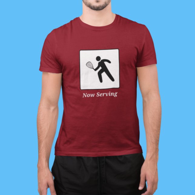 T-shirt Lecteur Racquetball Piéton Signe Rue Et Texte (Créateur téléchargé)
